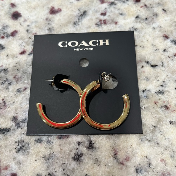 Coach Hoop Earrings - Picture 1 of 3